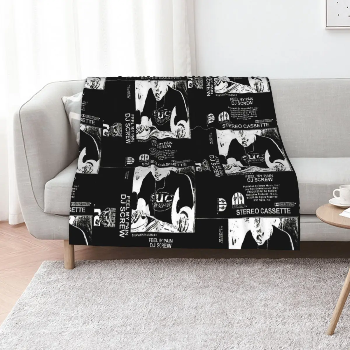 DJ SCREW FEEL MY PAIN INVERTED Throw Blanket christmas decoration for sofa Decorative Sofas Flannel Thins manga Blankets