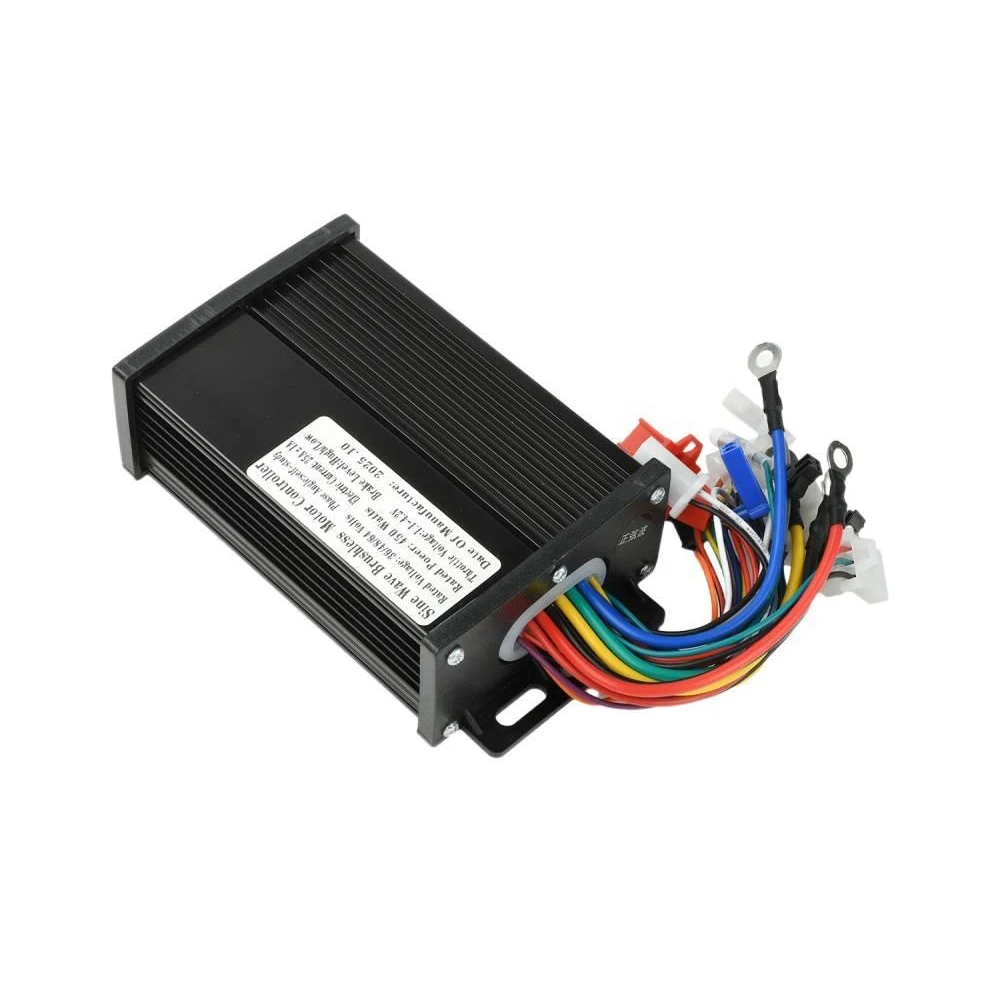 

DC36V/DC48V/DC64V 450W Brushless Motor Controller Electric Bike 25A Aluminum Alloy Three-mode Sine Wave Brushless Controller