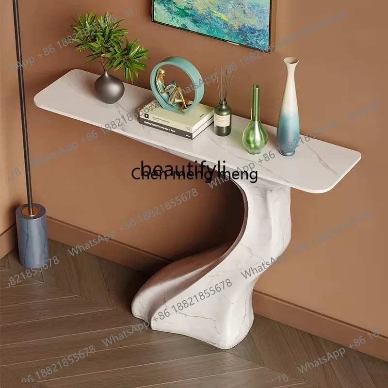 

new HJ-Light Luxury and Simplicity Modern Table for Entrance, Curio Cabinet, Art Console Desk, Side Table ss 26