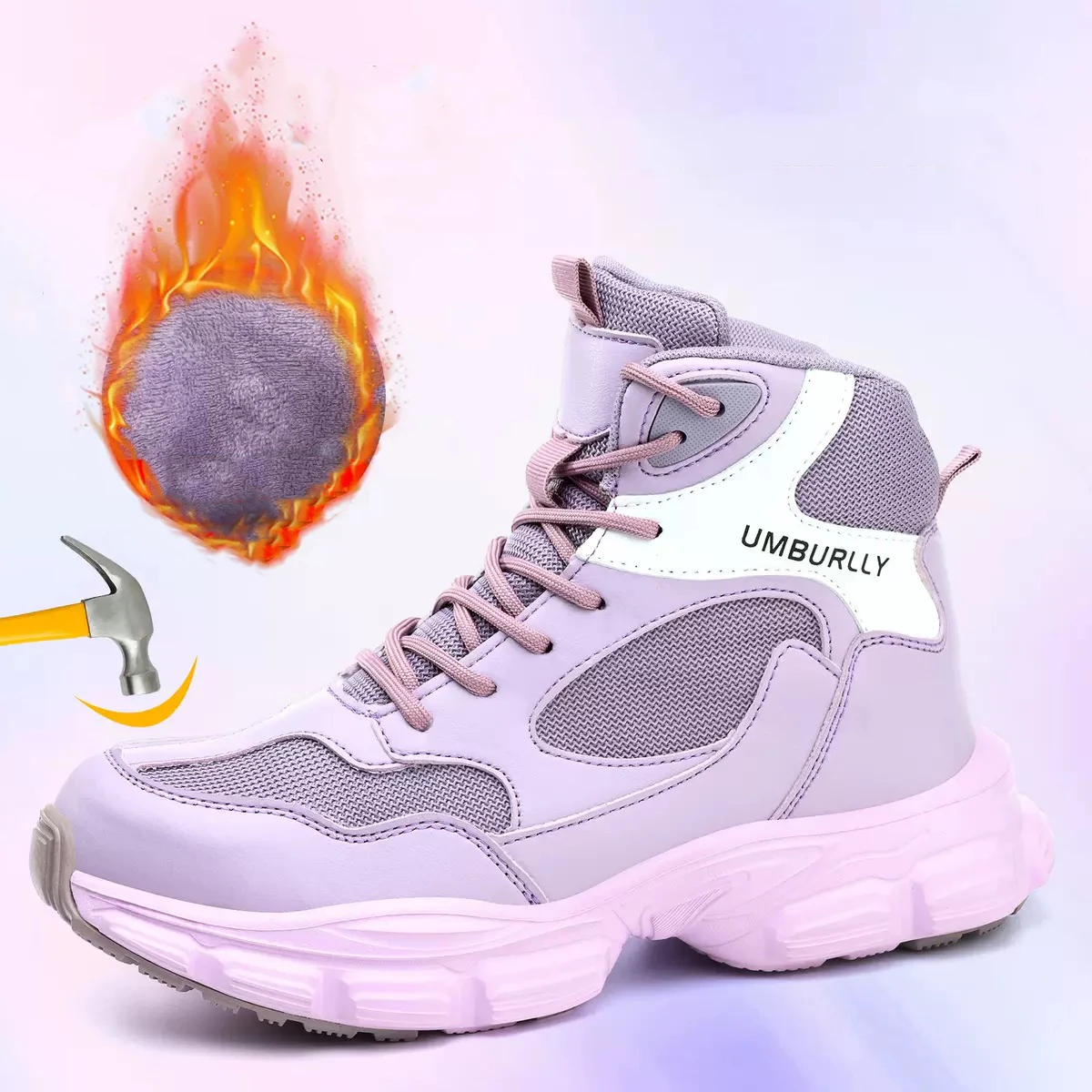 Women's Fashion Safety Shoes: Puncture-Resistant, Impact-Resistant, Small Sizes, Black
