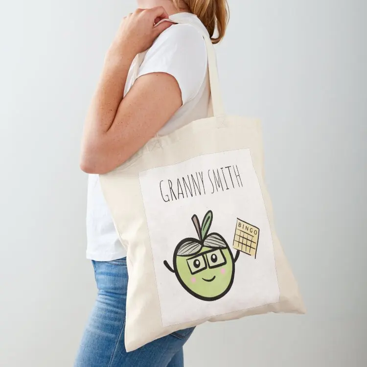 

Granny Smith Tote Bag reusable shopping bag hand bags shopping cart bags foldable reusable bag