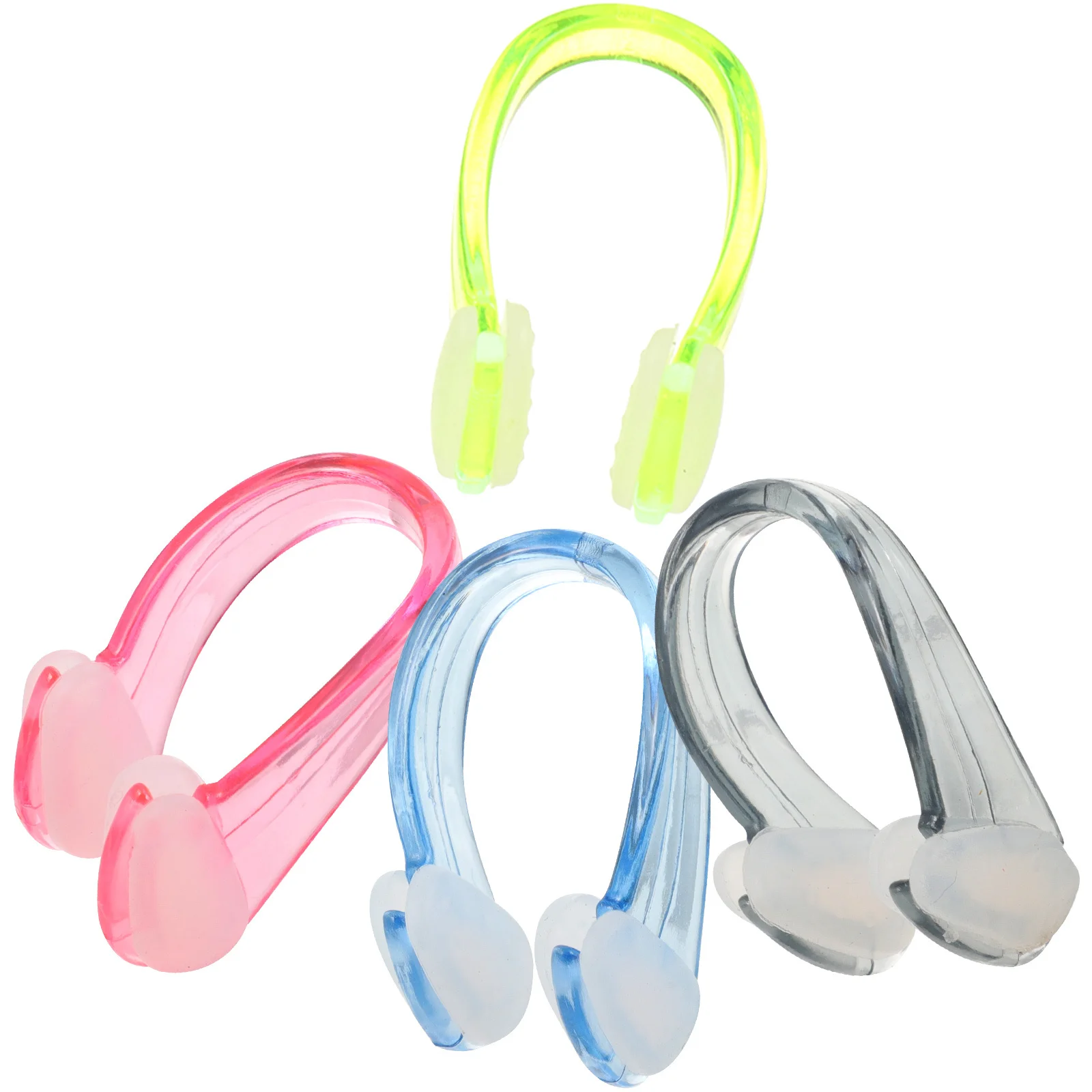 4 قطع من إكسسوارات السباحة، مشابك أنف للسباحين، قابس غطاء للبالغين، مشبك للرجال #5