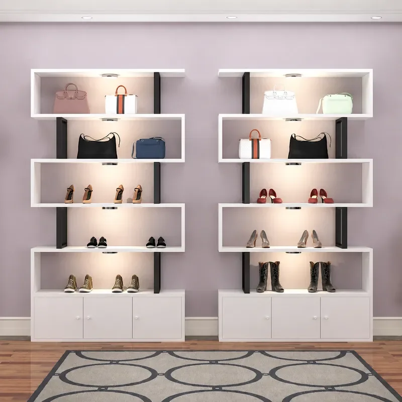 Hair Display Rack Beauty Store Shelf Supermarket Cosmetic Product Stand Cabinet Organizer for Shop Retail Storage