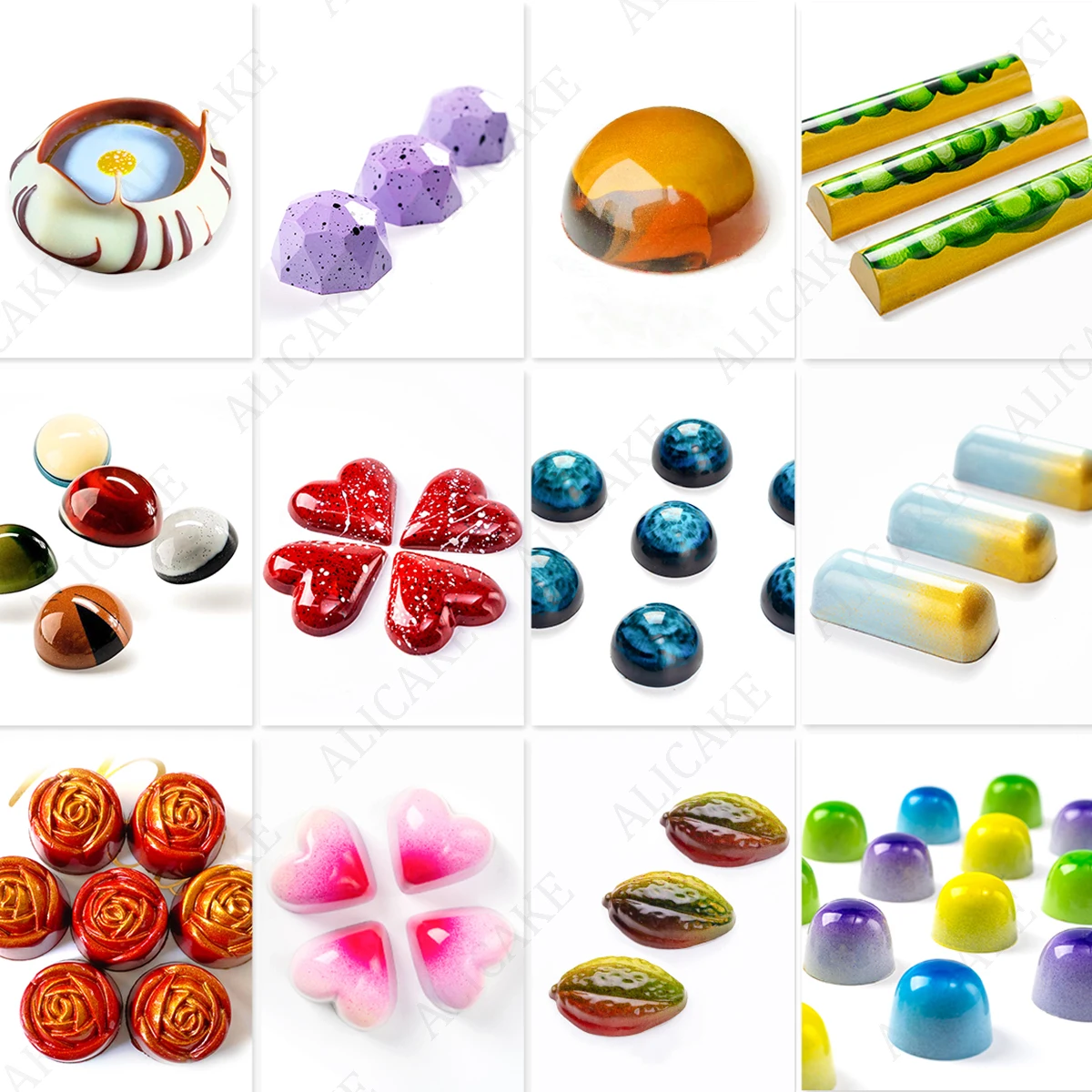 1Pcs Polycarbonate Chocolate Mold Chocolate Bar Bonbons Candy Professional Acrylic Confectionery Baking Pastry Utensils