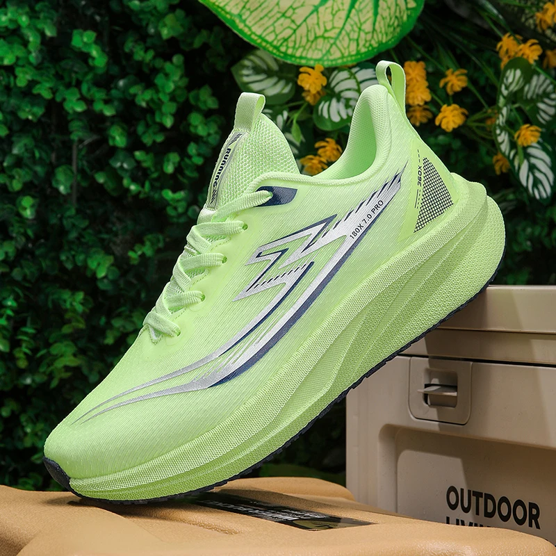 

Men's Shoes Breathable All-match Mesh Shoes Sports Carbon plateShoes Men's All-match Wear-resistant Running Shoes for Men