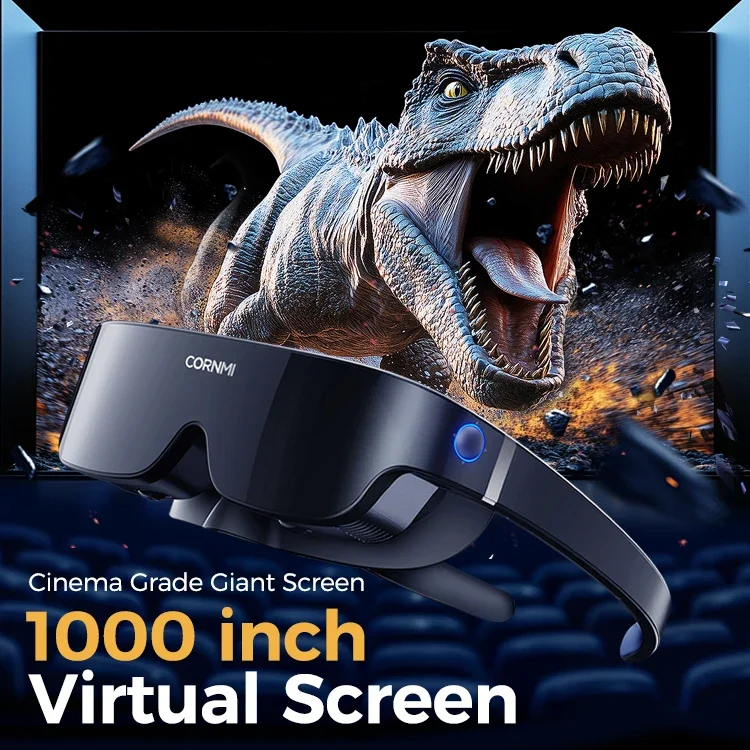 YYHC-Nearsightedness-friendly Space Giant Screen VR Smart Glasses Head Mounted Display for Private Cinema Immersive 3D Games Har