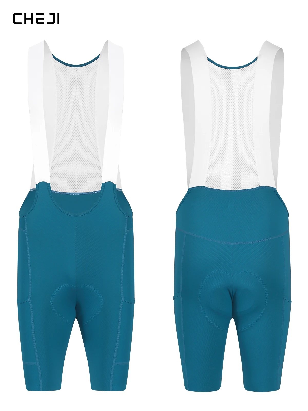 Cheji Herren-Radlerhose mit Trägern – Detail 34