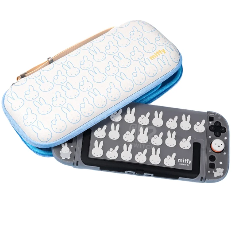 GeekShare Miffy Co-branded Nintendo Switch 2 draagtas, schokbestendig, beschermend, draagbaar opberghoesje voor NS2 reizen - afbeelding 2
