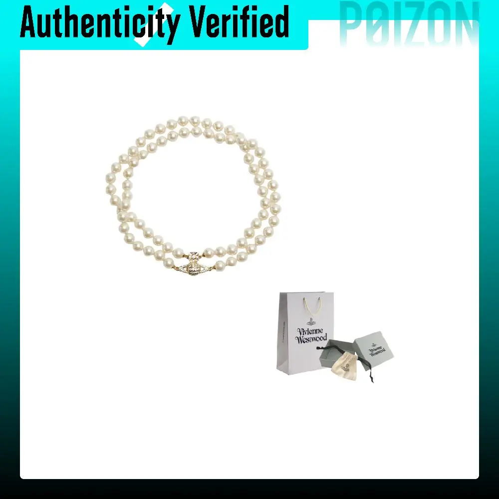 Vivienne Westwood Embossed Saturn Collection Necklaces Women's Gold 6303003K 02R143