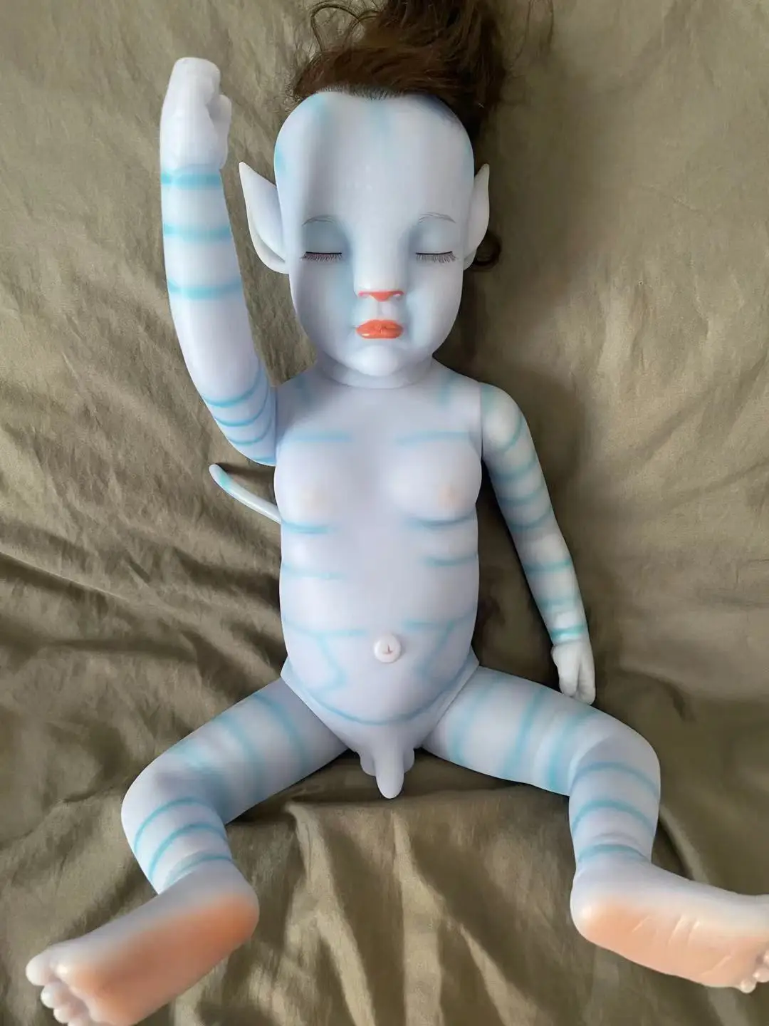 Muñeca Reborn Fairy Avatar con ojos cerrados o abiertos, Kit Reborn, regalo para niñas