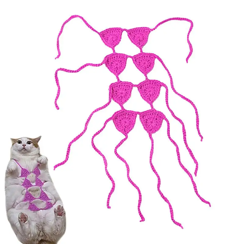 Cat Photography Props Costume Creative Pet Cat Underwear Funny Bra Multifunctional Cat Birthday Pet Apparel Pets Costume Supply