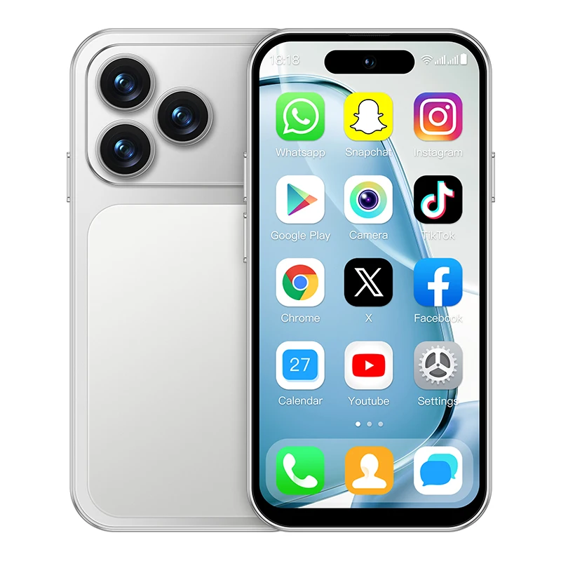ONEMYTH A18 Pro, 4,0 inch, 4G-netwerk, volledig scherm Android 12.0-systeem, dubbele simkaarten, mini-smartphone, wereldwijde versie