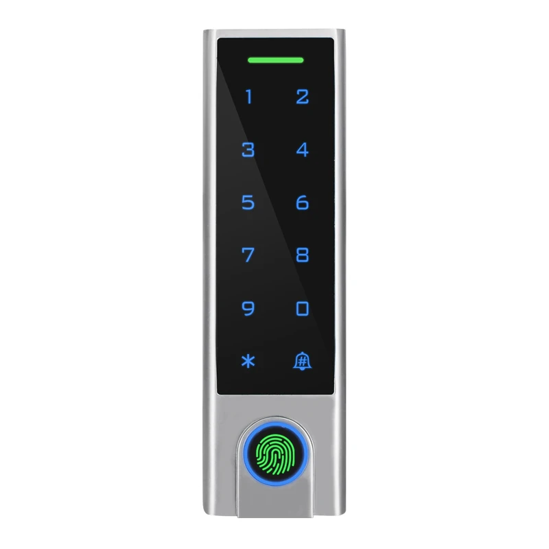 Tuya wifi IP66 Waterproof Metal Fingerprint Access Control Keypad RFID 125Khz Reader Access Controller