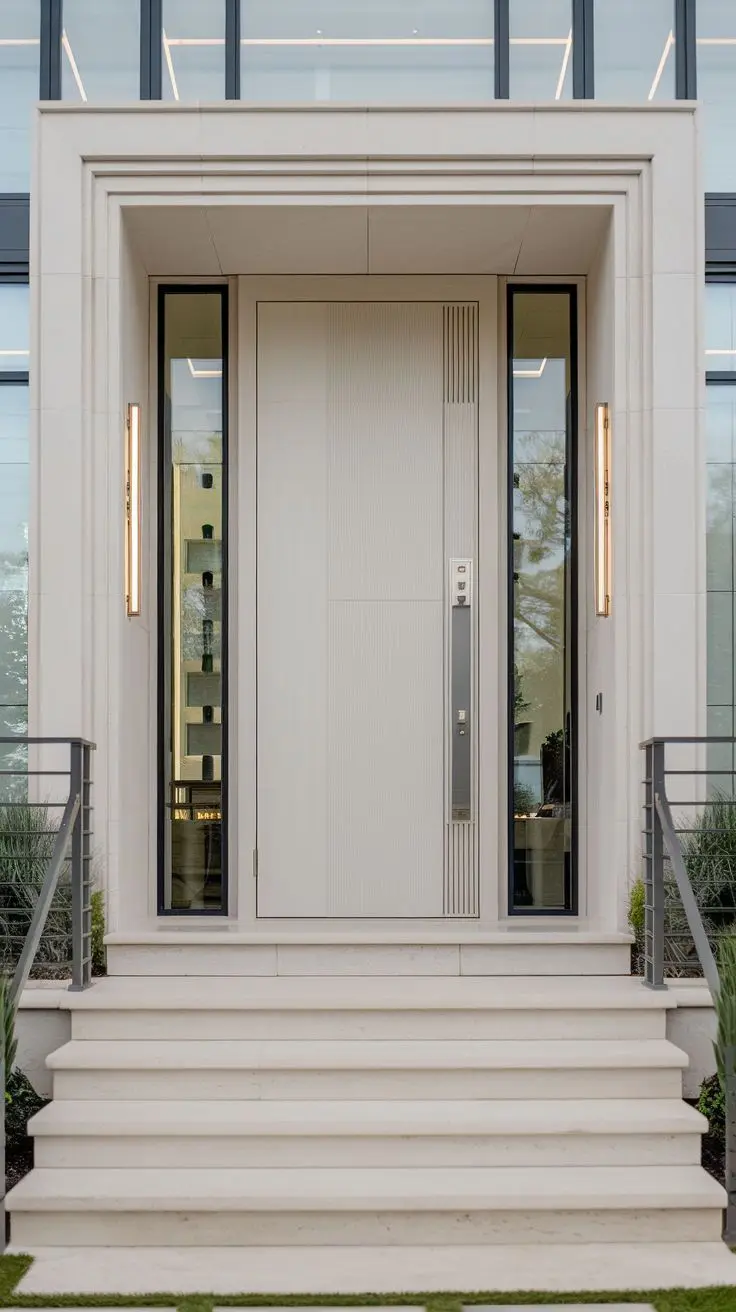 Durable Sturdy Entrance Door with Windproof and Waterproof Resistant Exterior Door Provide Security Custom Color for Apartment