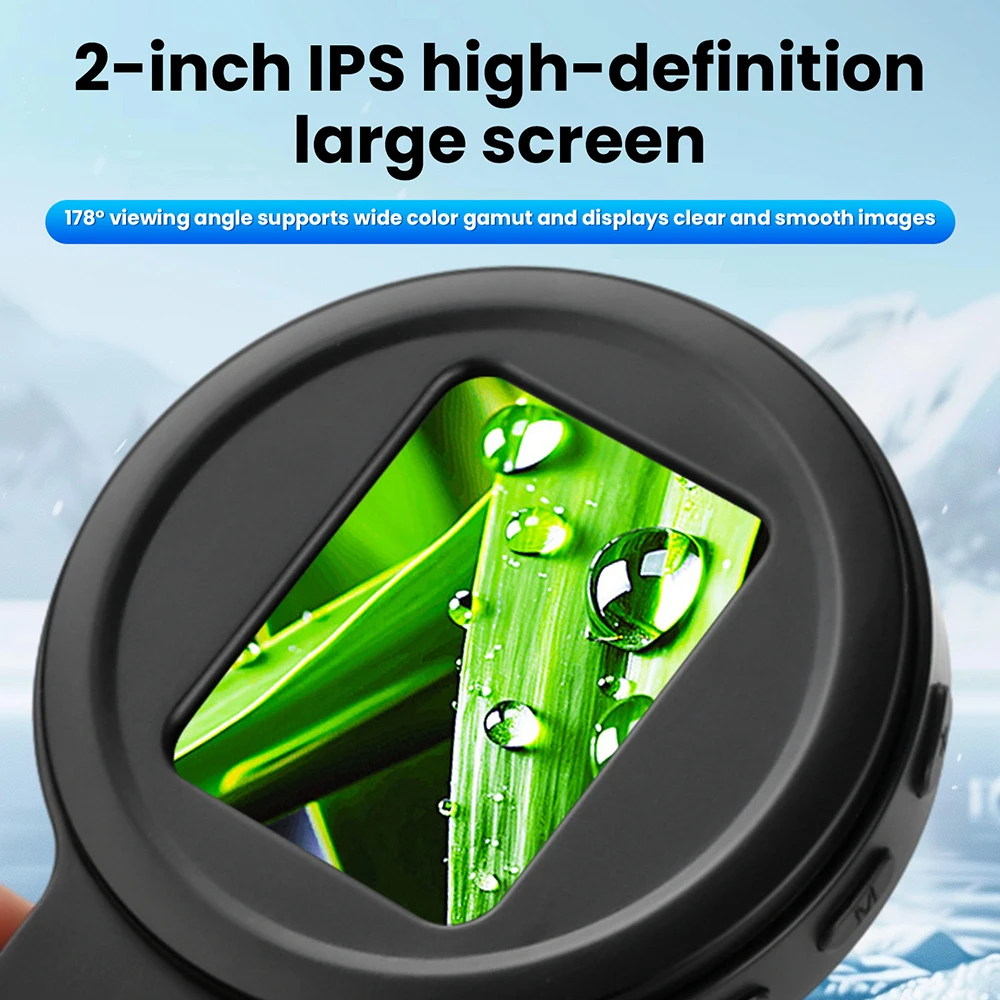 20X Digitale Microscoop HD Lens 2-inch HD Scherm Handheld Mini Elektronische Digitale Vergrootglas Met 16 Leds Ondersteuning PC voor Windows