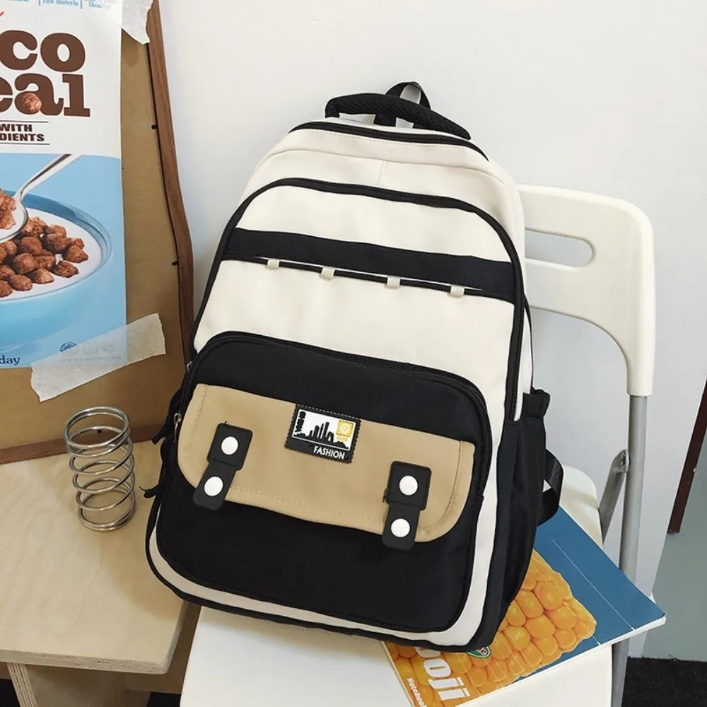 

New Korean Style Travel Backpack Large Capacity Waterproof Student School Bag Multi-pockets Laptop Backpack Daily Use