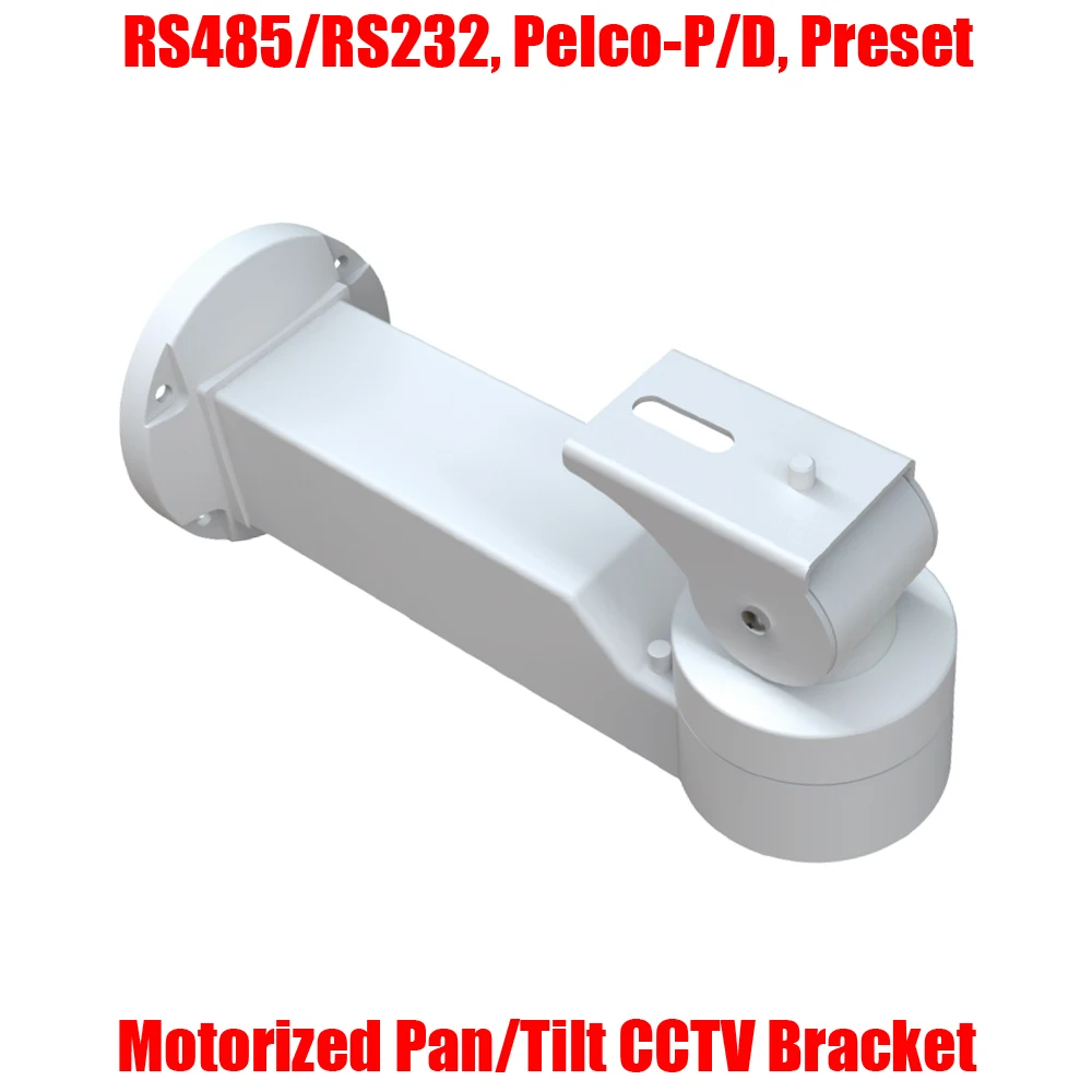 Waterproof Motorized RS485 RS232 UART Pan Tilt Bracket Horizontal Vertical Rotation PTZ Scanner IP Analog CCTV Camera Support