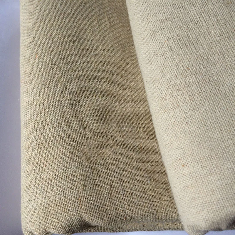 Vintage Patchwork Painting Hemp Cotton Linen Fabric, Burlap Sewing Textile, Quilting Tilda DIY Organic Fabric Crafts