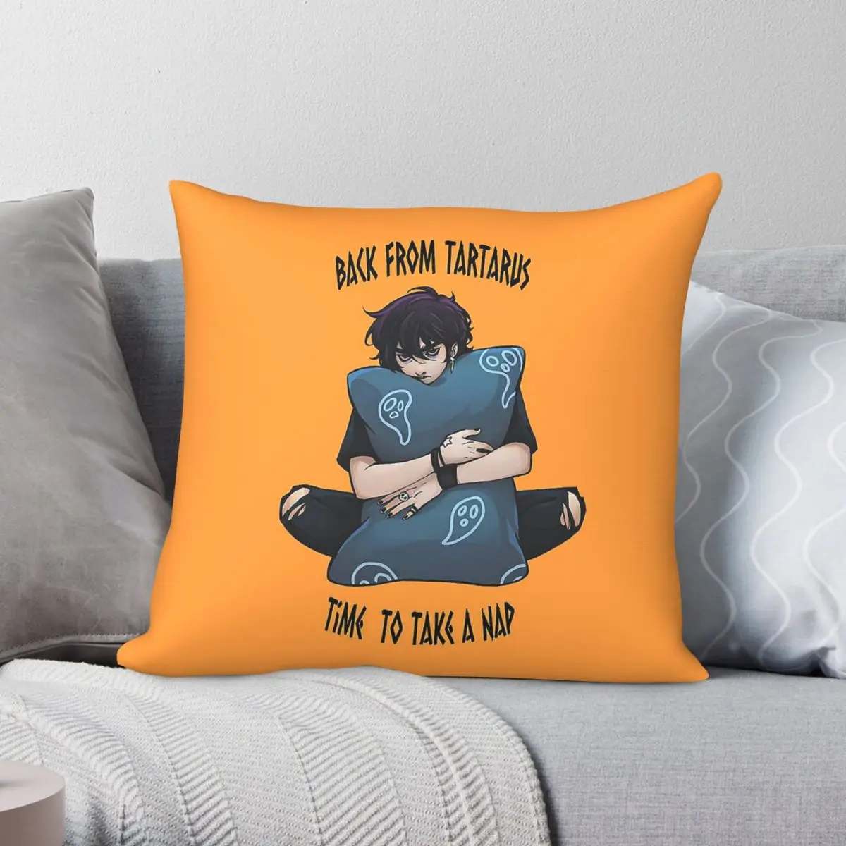 Percy Jackson Nico Di Angelo Pillowcase Polyester Linen Velvet Pattern Zip Pillow Case Sofa Seater Cushion Cover Wholesale 45x45