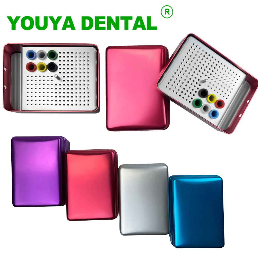 180 Holes Dental Sterilization Box Endo Files Holder Autoclave Dentistry Burs Needle Placement Box Dentistry Disinfection Case