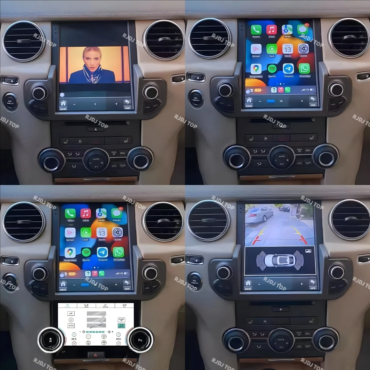 Multimedia Player Touch Sreen For Land Rover Discovery 4 LR4 L319 2009-2016 Car Radio Upgrade GPS Navi Carplay Android14 Auto BT
