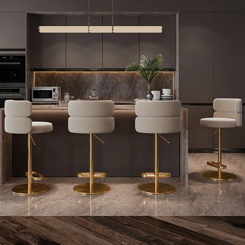الشمال الفاخرة بار البراز الحديثة مصمم الكمبيوتر كراسي بار قابل للتعديل الحد الأدنى مريحة Sillas الفقرة Comedor بار الأثاث #1