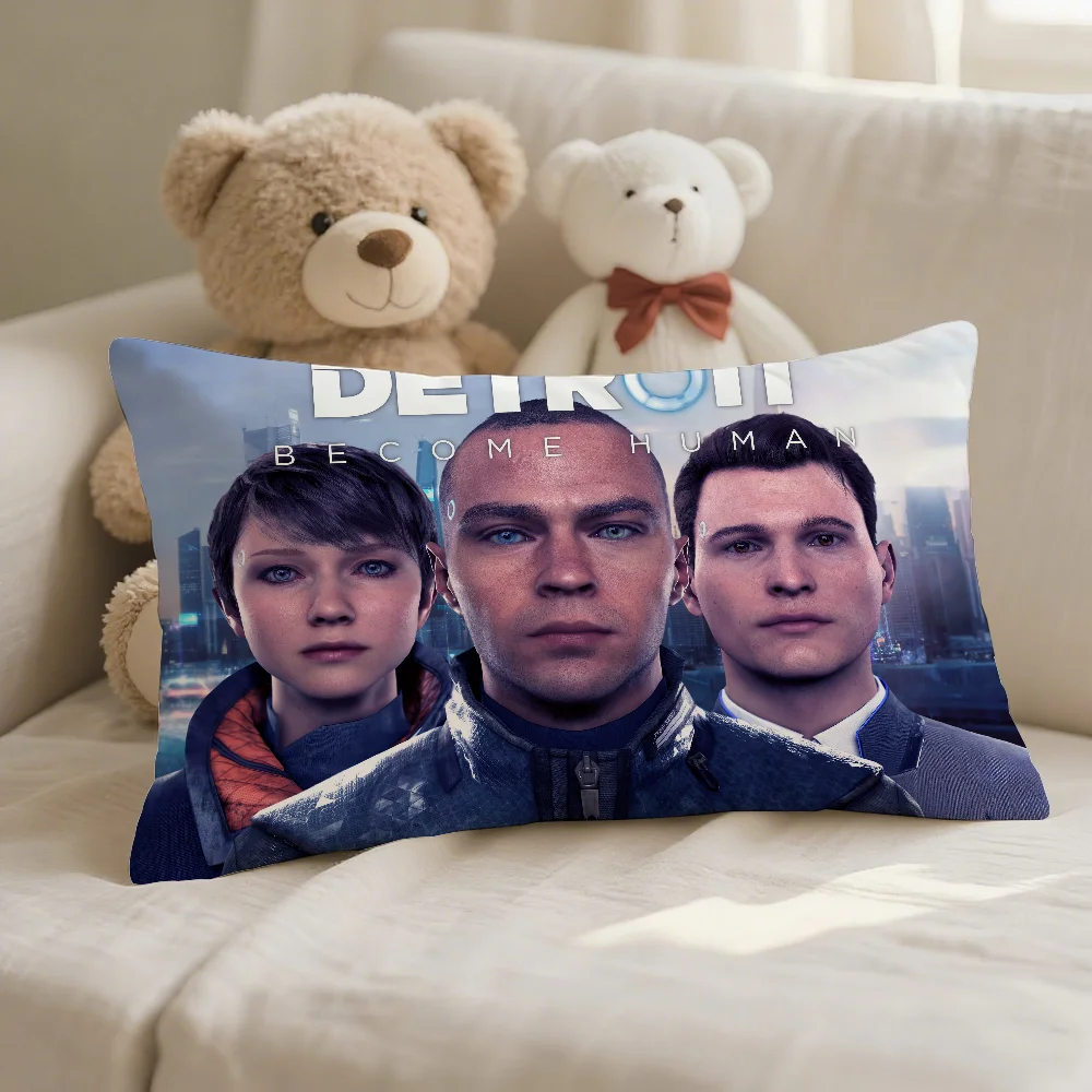 Game Detroit Become Human Pillow Case  Cover Suitable For Livingroom Bedroom Sofa Home Decoration Cushion