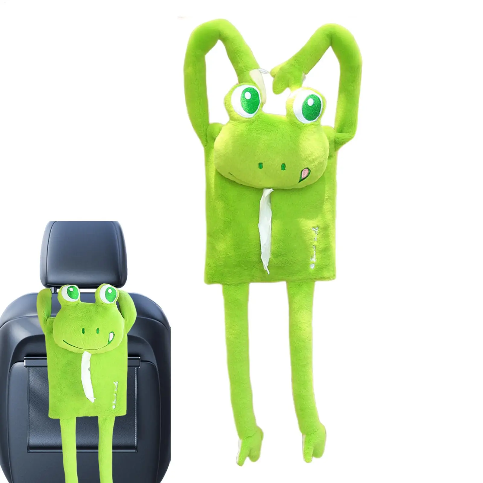 

Car Tissue Box Cute Decorative Car Seat Back Organizers Napkin Container Organizer Seatback For Vehicle Road SUV Women Men Truck