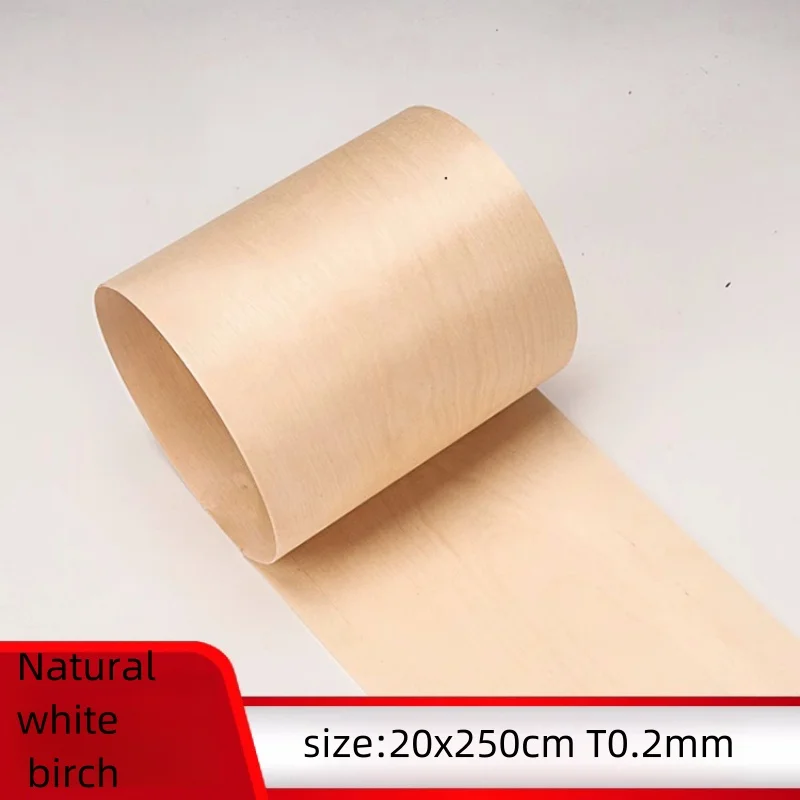 

Natural Wood Veneer Sheet For Wooden Doors Birch Home Decoration Veneer Furniture Real Veneer Wood size:20x250cm T0.2mm