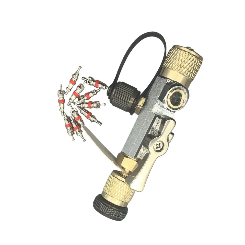 5 16 Inch Valve Core Removal Tool Resilient Copper Alloy Tool Dual Valve Tool Core Extractor Kit Precision Operation
