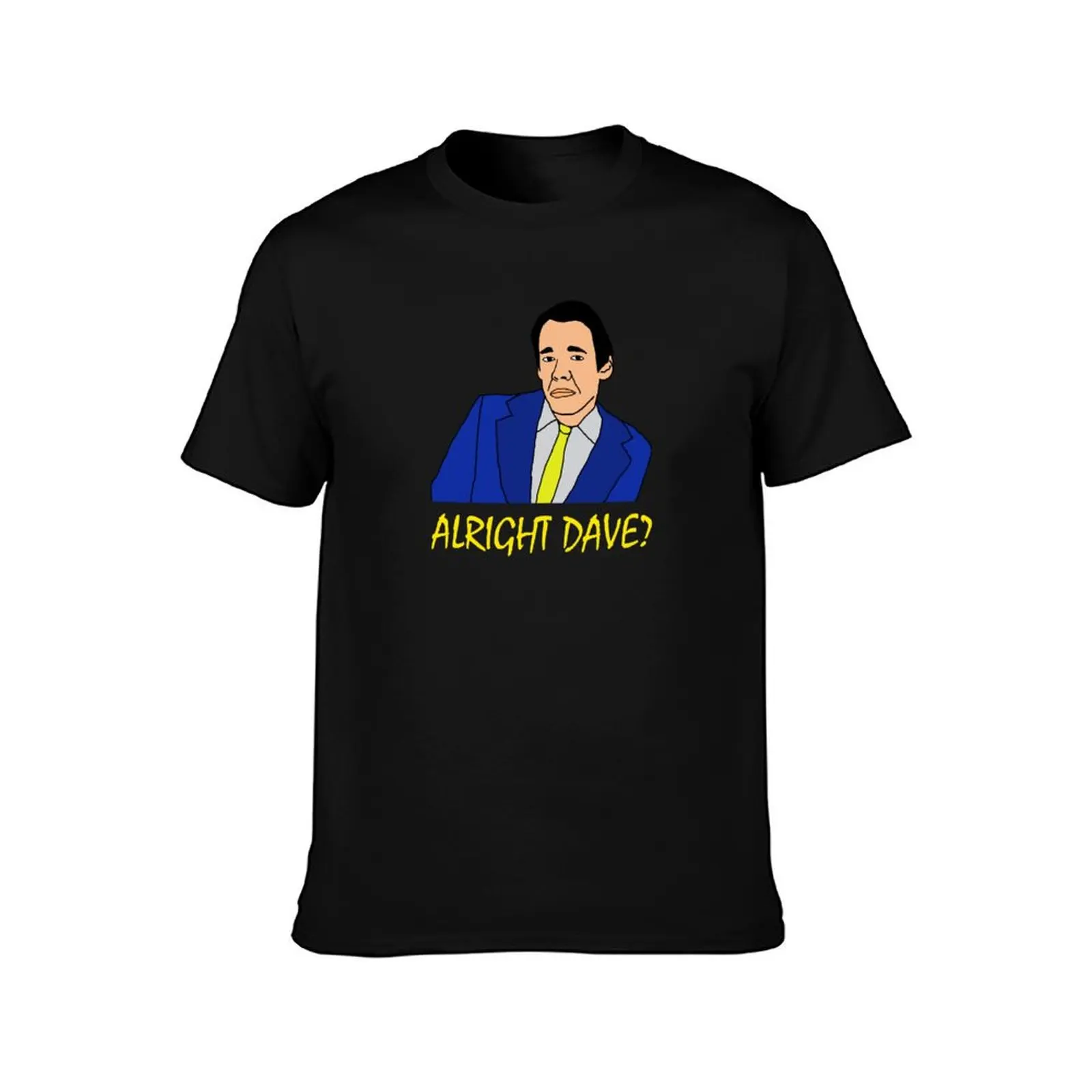 Trigger Alright Dave? Fan Art (Yellow) T-Shirt Summer Casual Cotton Tee Oversized Streetwear Tops Vintage Graphic Print