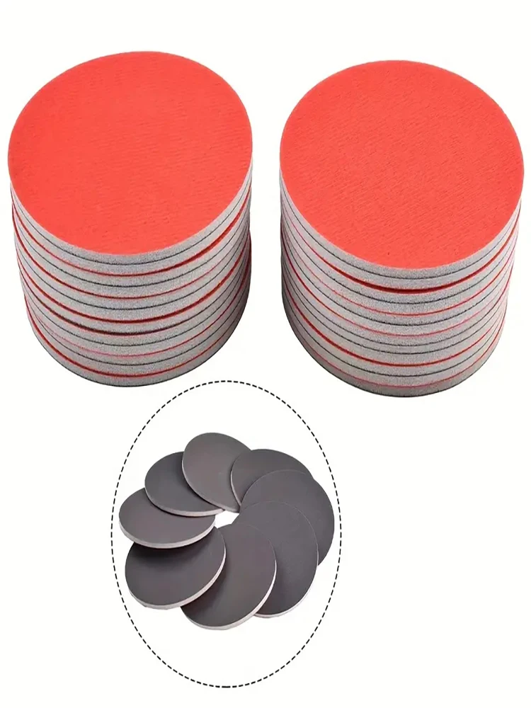 10 pièces 5 pouces mousse sec humide éponge papier de verre disque flocage 180-3000 grain outils abrasifs pour meulage papier de verre