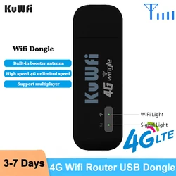 KuWFi USB Dongle WIFI USB Mobile Portable Wireless 150Mbps LTE Router Network Modem 4G Wifi SIM Card Slot Car Hotspot For PC