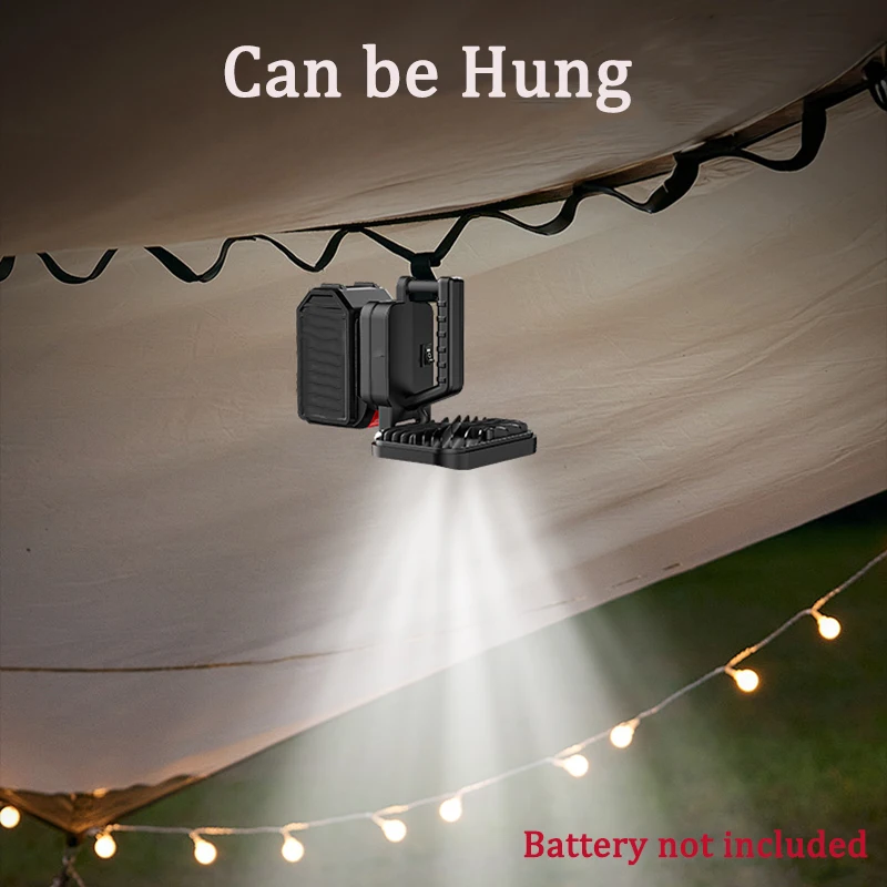 3/4/5/8 inch LED Work Light Lantern Spotlight For Dewalt 20V Lithium Battery Outdoor Flashlight Camping Lamp Emergency Lighting