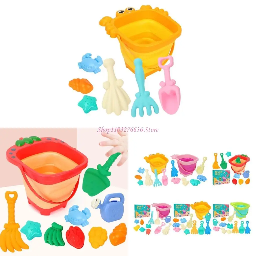 

R6FD Children Beachplay Sand Bucket Shovel Toy Set for Creative Digging and Building