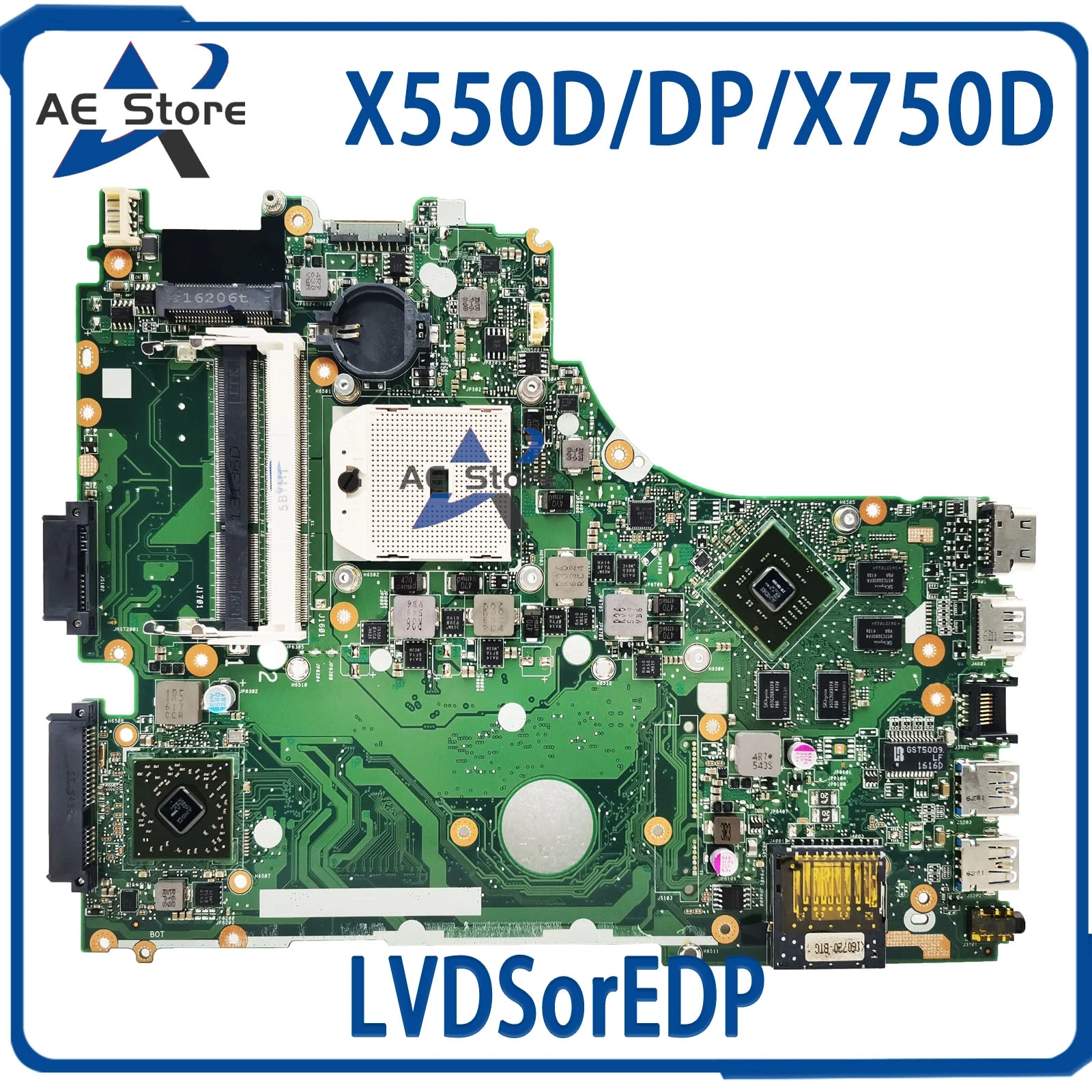 placa mae do portatil para asus mainboard lvds edp x550 x570 x550d x750d x550dp x750dp a550d f550d k550d 01