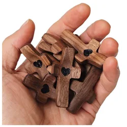 Olive Wood Pocket Cross Pocket-sized Stress Relief Spiritual Companion Cross My Heart Encouragement Gift Wooden Cross Across