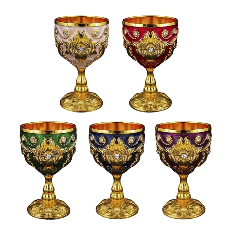 Handcrafted 30ml Zinc Alloy Shot Glass Showcasing Fine Retro Art D0LD