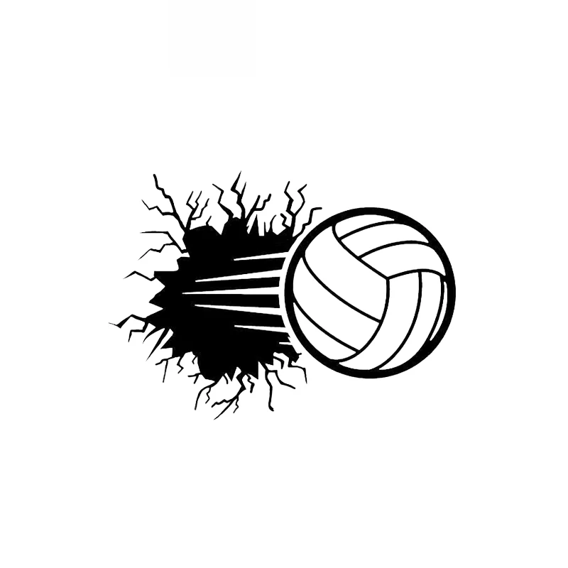 

The Most Interesting Volleyball Sticker High Quality Car Decoration Personality Pvc Waterproof Decal Black/white, 14cm*10cm