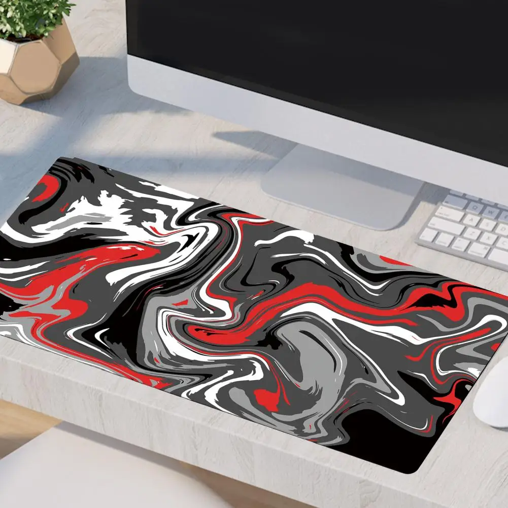 Stylish Mouse Pad Waterproof Foldable Gaming Mouse Pad with Abstract Print Non-slip Natural Rubber Laptop Mousepad for Computer