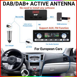 DAB DAB+ Antenna With USB Adapter European Android Car Radio GPS Stereo Receiver Player For Universal Signal Head Unit