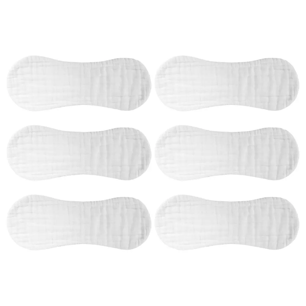 

6pcs Muslin Burp Cloths Pure Cotton Baby Washcloths Soft Reusable For Newborns Daily Use Diaper Changing Burping Towels Baby