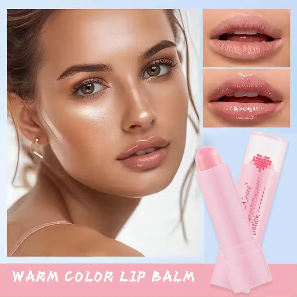 Warm Color Changing Lip Balm Anti Drying Cracking Lasting Moisturizing Lips Repairing Care Plumping Cosmetics Nourishing J9C8