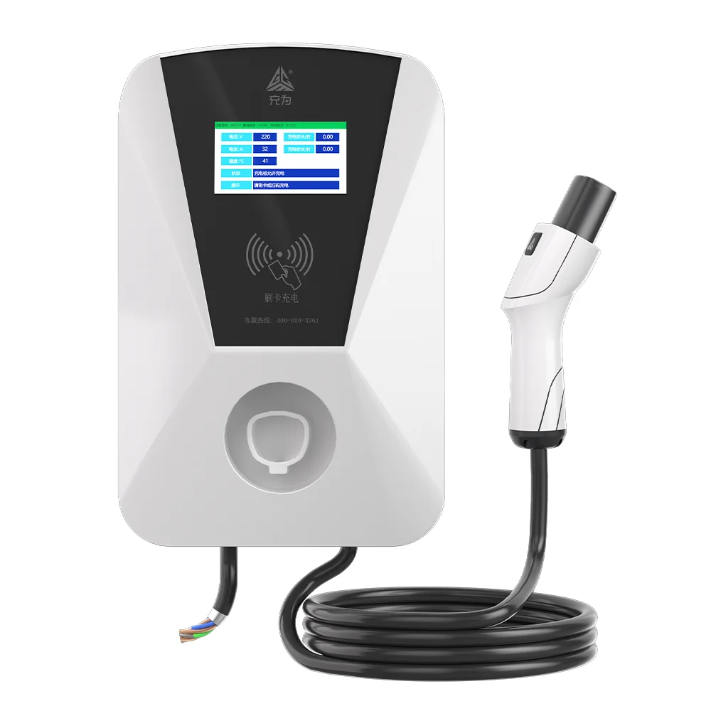 AC Charger Wall-Mounted 7/11/22kw EV Charger Home Use Public Electric Vehicle Charger Model 3 Electric Car Charging Station