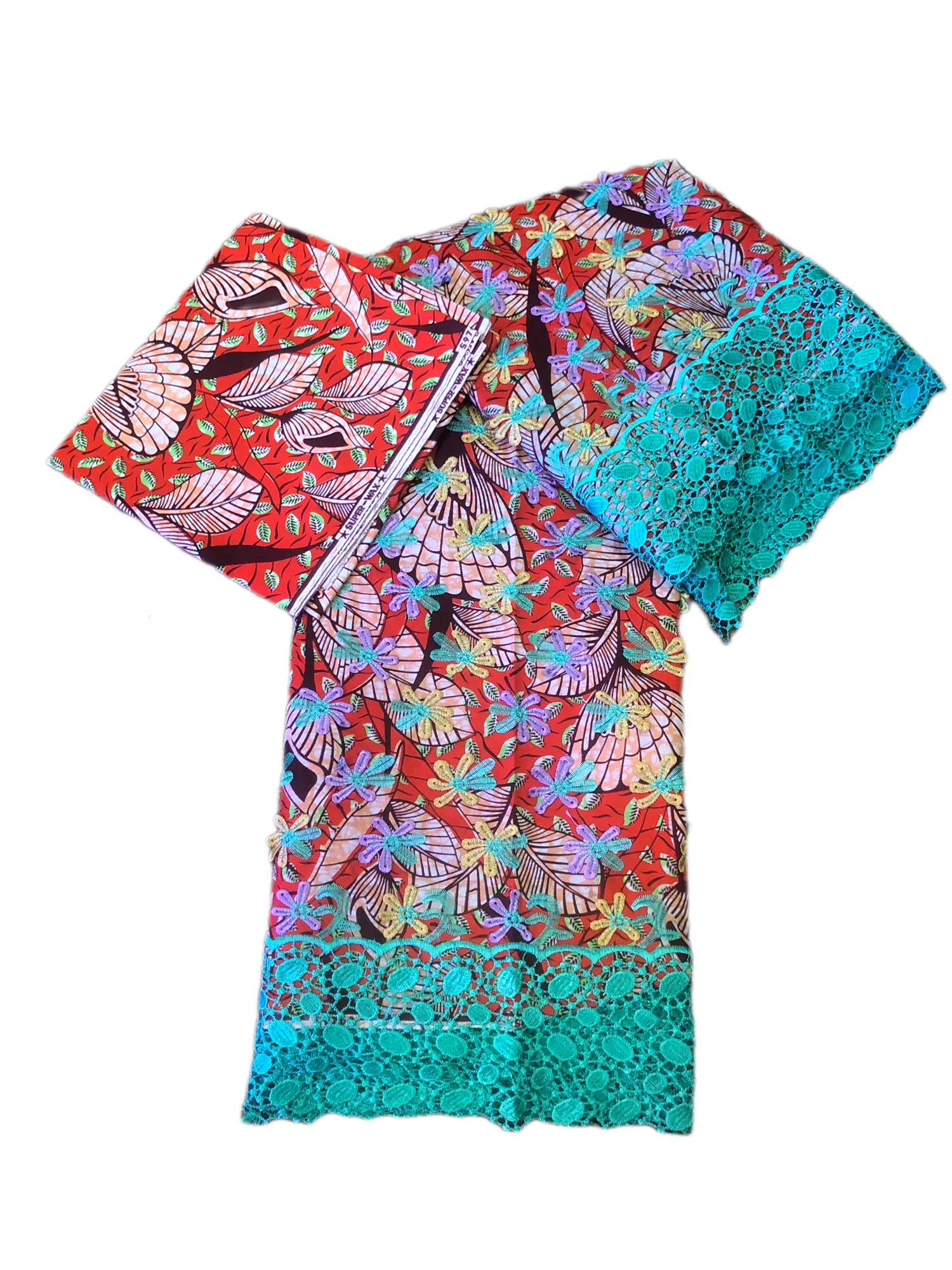 

Новая африканская восковая ткань 3 + 2 ярда, высокое качество, нигерийская мягкая вощеная кружевная ткань, гипюровый шнур Анкара для женщин, свадебные платья