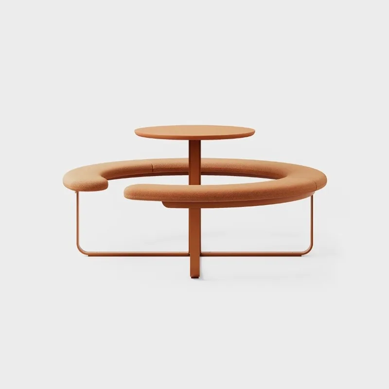 

Indoor and outdoor one-piece table and chairs integrated round bar bar counter casual high-end designer cafe bar chair