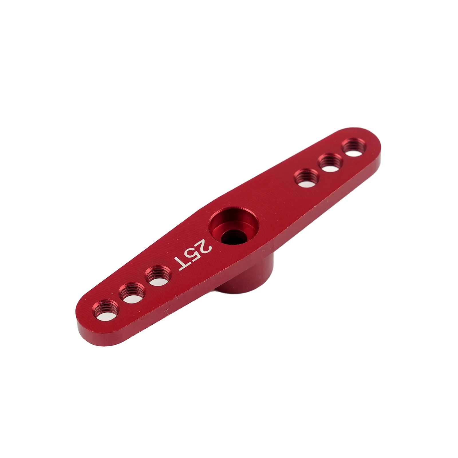1/2/4PCS Red Aluminum Alloy Metal Servo Parts 3-hole Steering Arm 25T For Standard Servos 25T Metal Swing Horn Arm Accessories