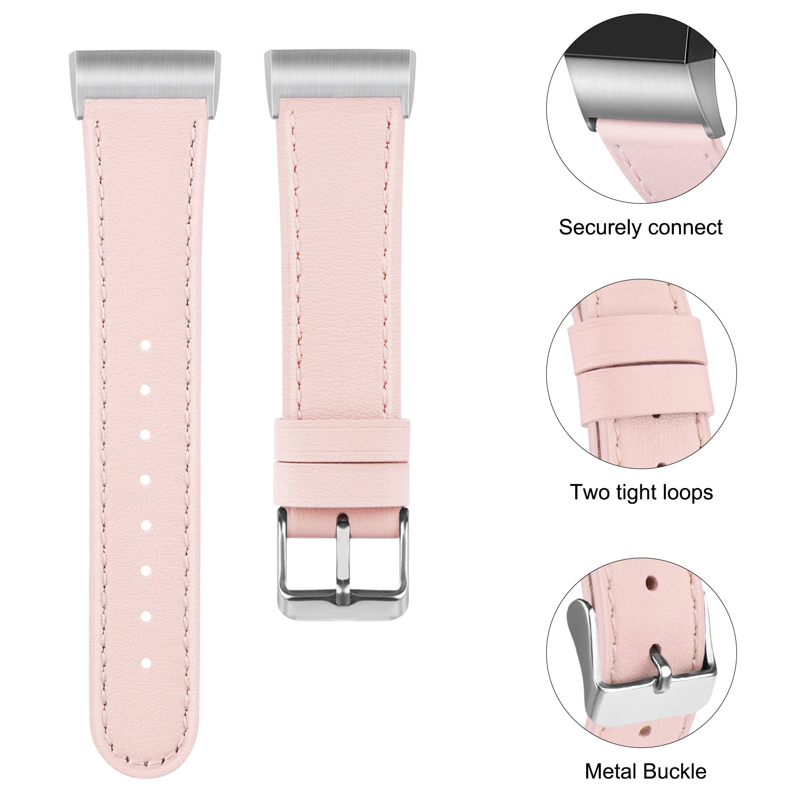 Genuine Leather Band For Fitbit Charge 2/Charge 3/Charge 4 5/Charge 3 SE Strap Bracelet Watchband For Fitbit Charge 5 3 SE Band