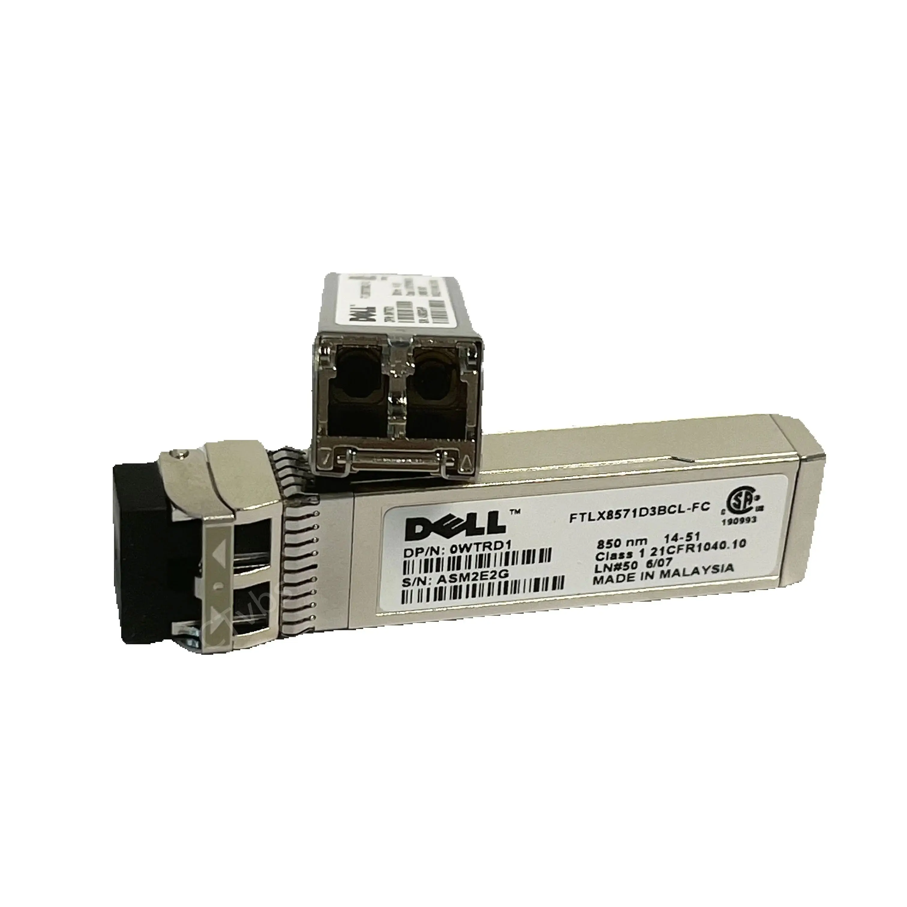 WTRD1 Dell FTLX8571D3BCL-FC 10G SFP + SR 850nm 300m جهاز الإرسال والاستقبال SFP-10G-SR وحدة الألياف البصرية
