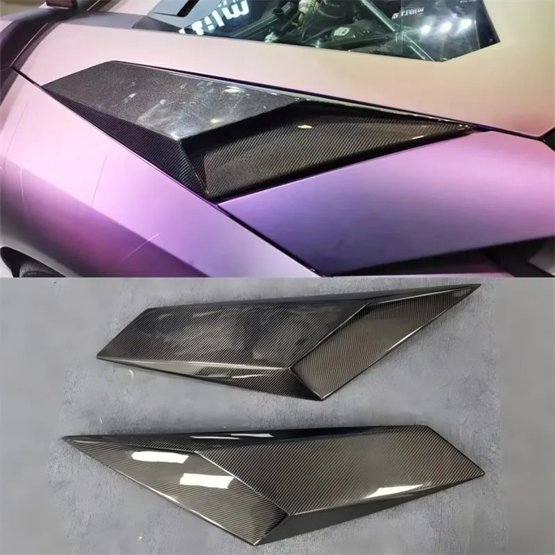

Real Dry Carbon Fiber Side Vent Air Intake Duct For Lamborghini Aventador LP700 LP720 Car Fender Side Air Vent Side Wind Knife